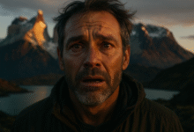 A man in his 40s has an emotional, life-changing moment of awe while on a bucket list adventure trip in the mountains.