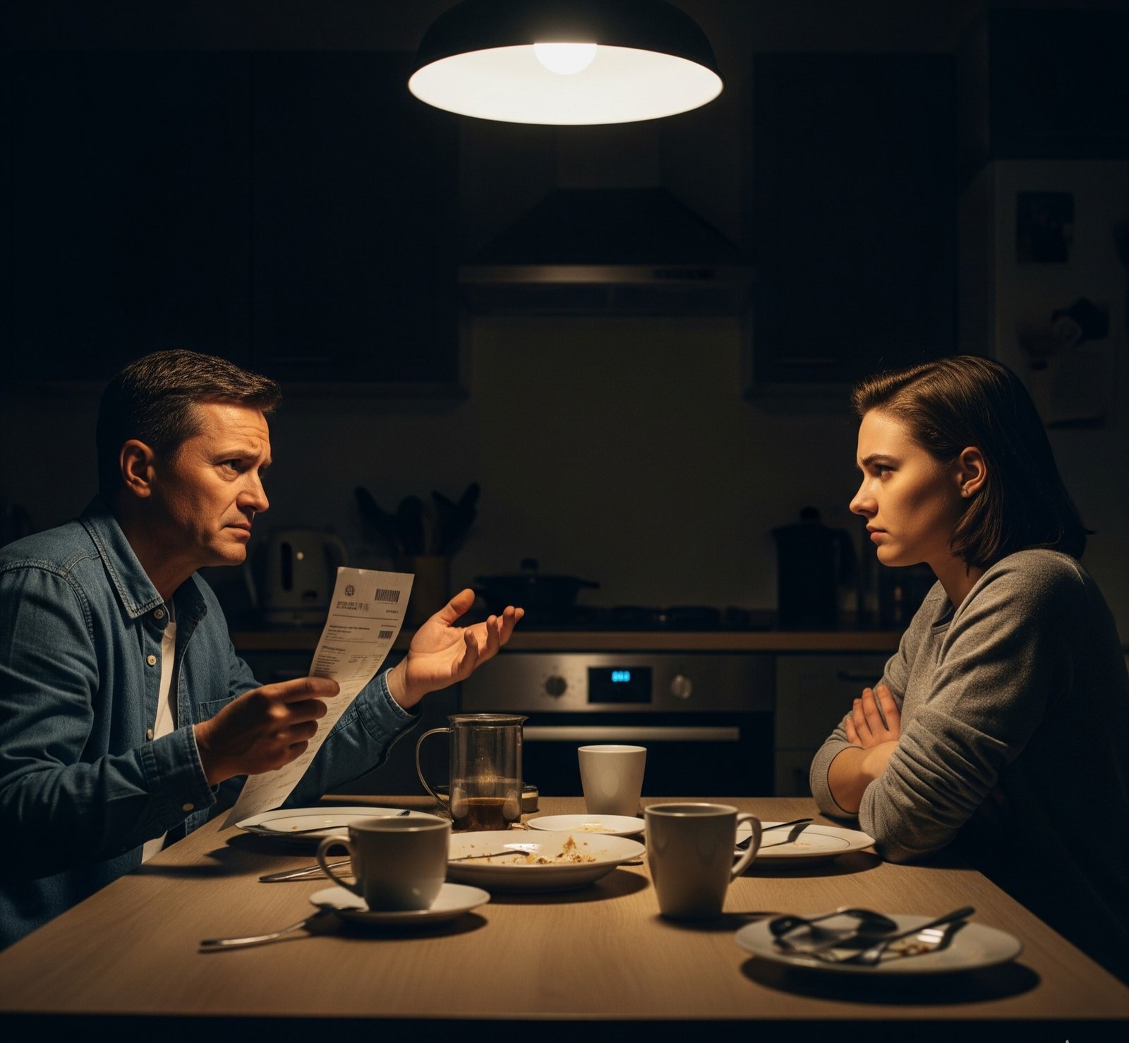 An older and younger hand fit puzzle pieces of a house together, one with a key, symbolizing a parent-child living agreement.