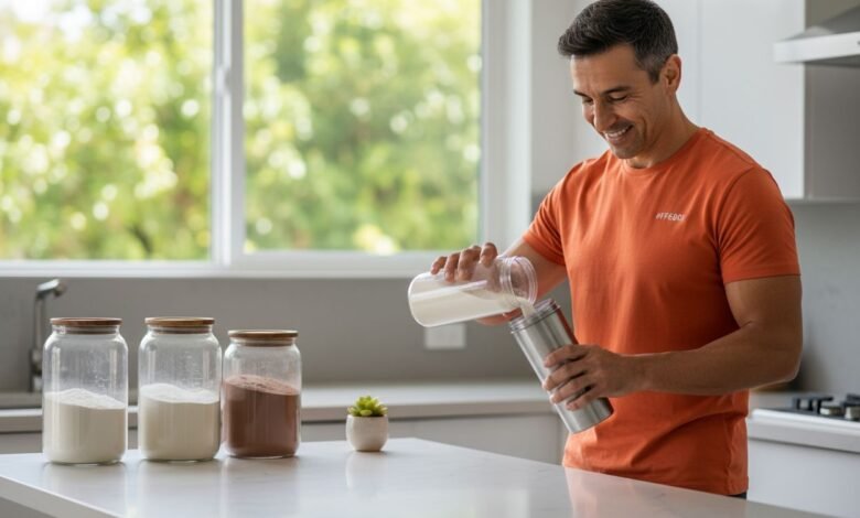 best protein powders for men over 40 hero header image